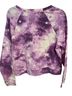 Wildfox Stars Purple White Long Sleeve T-Shirt Size M - photo 2