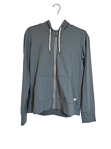 Vuori Teal Zip Up Hoodie (view 1)