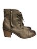 Roxy 100% Faux Leather Green Ankle Boots Size 8 1/2 - photo 1