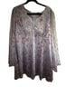 Double Crazy 100% Polyester Floral Purple Casual Dress Size 1X - photo 1