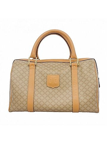 Céline Celine Macadam handbag, beige, women's. (view 1)
