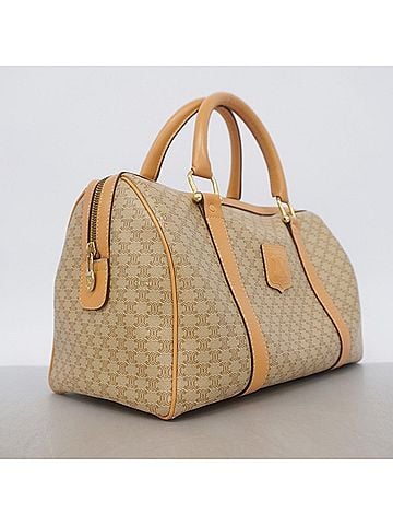 Céline Celine Macadam handbag, beige, women's. (view 2)