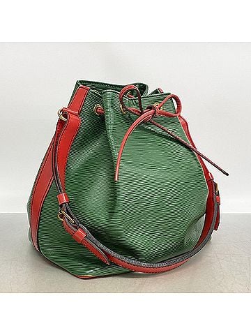Louis Vuitton Louis Vuitton Epi Petit Noé Shoulder Bag M44147 Borneo Green Castilian Red Women's (view 2)
