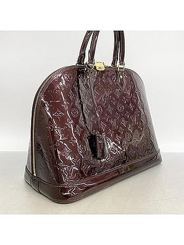 Louis Vuitton Louis Vuitton Alma GM Vernis handbag, M93595, Amarante, for women. (view 2)