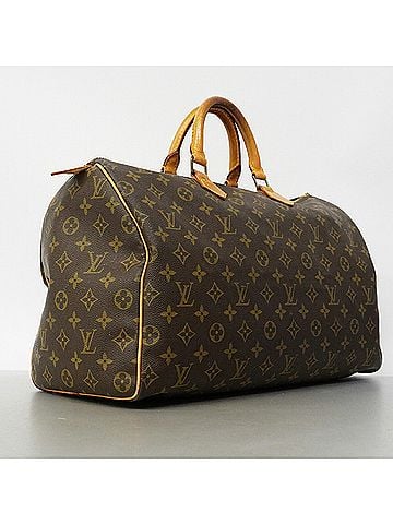 Louis Vuitton Louis Vuitton Monogram Speedy 40 Handbag M41106 Brown Women's (view 2)