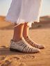 BED|STU 100% Leather Multi Color Flats Size 6 - photo 3