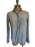Current/Elliott Blue Button-Down Shirt Size 1X - photo 1