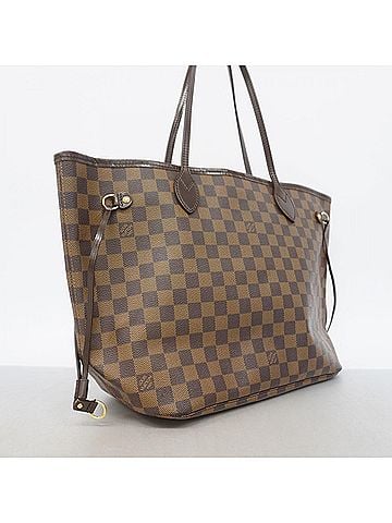 Louis Vuitton Louis Vuitton Damier Neverfull MM Tote Bag N51105 Ebene (Women's) (view 2)