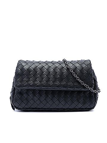 Bottega Veneta Mini Nappa Intrecciato Expandable Chain Flap Crossbody (view 1)