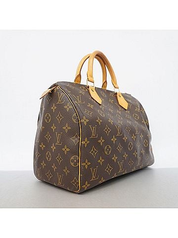 Louis Vuitton Louis Vuitton Monogram Speedy 30 Handbag M41108 Brown Women's (view 2)