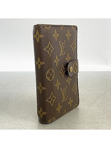 Louis Vuitton Louis Vuitton Monogram Portefeuille Papier Zip Wallet M61207 Brown Women's (view 2)
