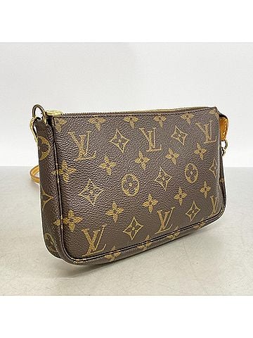 Louis Vuitton Louis Vuitton Monogram Pochette Accessoires Shoulder Bag M51980 Brown Women's (view 2)