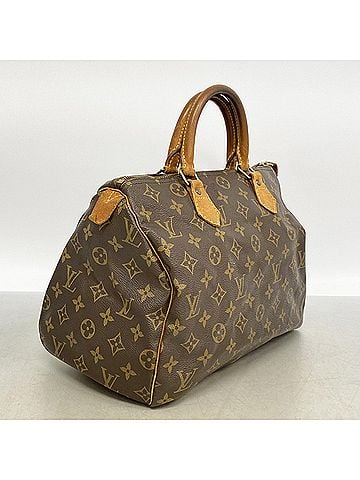 Louis Vuitton Louis Vuitton Monogram Speedy 30 Handbag M41108 Brown Women's (view 2)