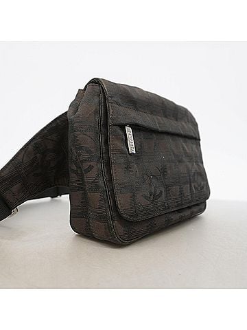 Chanel Chanel New Travel Nylon Waist Bag (Brown/Black) - Women's (view 2)