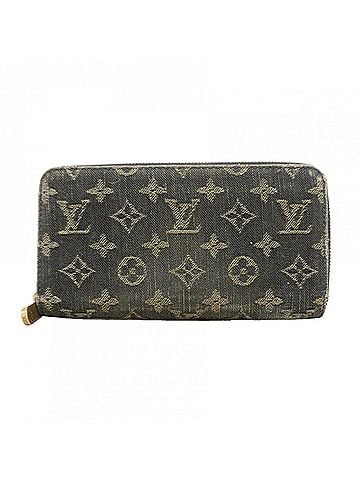 Louis Vuitton Louis Vuitton Monogram Denim Zippy Wallet M95614 Noir (Men's/Women's) (view 1)