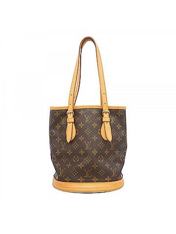 Louis Vuitton Louis Vuitton Monogram Bucket PM Tote Bag M42238 Brown (Women's) (view 1)
