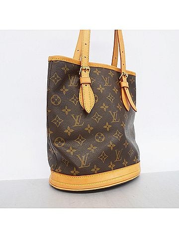 Louis Vuitton Louis Vuitton Monogram Bucket PM Tote Bag M42238 Brown (Women's) (view 2)
