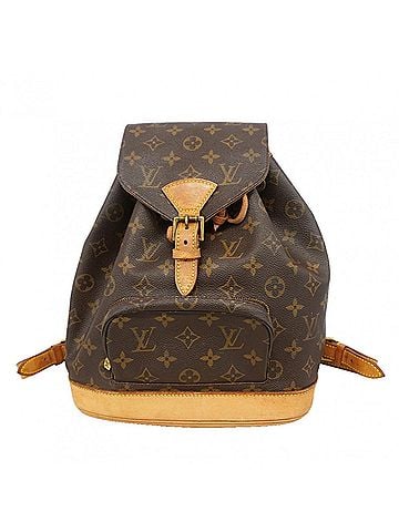 Louis Vuitton Louis Vuitton Monogram Montsouris MM Backpack (M51136) Brown - Women's (view 1)