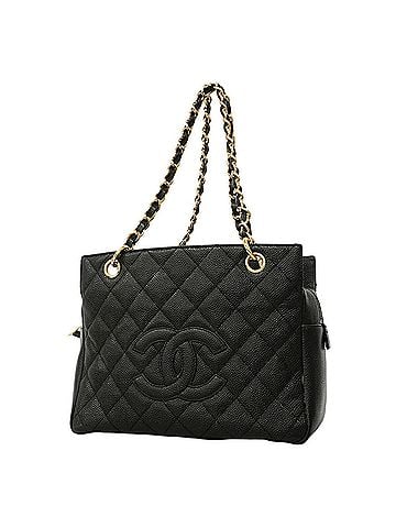 Chanel Chanel Matelassé Chain Shoulder Bag, Caviar Leather, Black, Women's (view 1)