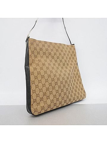 Gucci Gucci Shoulder Bag GG Canvas 001 8181 Black Brown Women's (view 2)