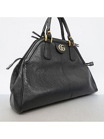 Gucci Gucci Liber handbag, 516459, leather, black, women's. (view 2)