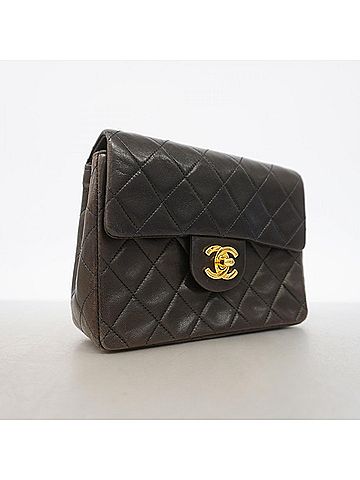 Chanel Chanel Matelassé Lambskin Shoulder Bag, Black, Women's (view 2)