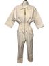 retrofête 100% Cotton Solid White Jumpsuit Size M - photo 1
