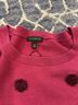 Talbots Polka Dots Red Purple Pullover Sweater Size M - photo 3