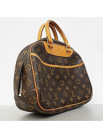 Louis Vuitton Louis Vuitton Monogram Trouville Handbag M42228 Brown Women's (view 2)