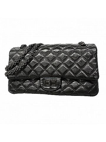 Chanel Chanel Shoulder Bag 2.55 Double Chain Calfskin Black Women's (view 1)