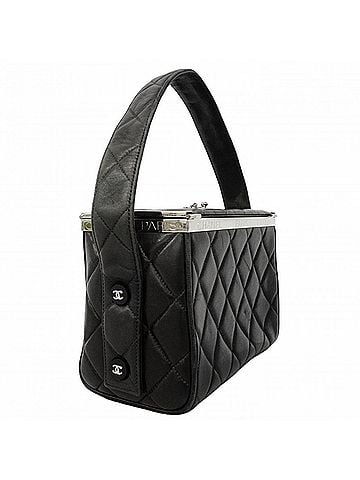 Chanel Chanel Matelassé Lambskin Handbag, Black, Women's (view 2)
