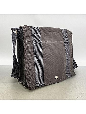 Hermès Hermes Shoulder Bag, Herline Bassas PM, Canvas, Gray, Men's &amp; Women's (view 2)