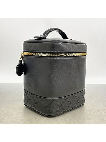 Chanel Chanel Bicolore Lambskin Handbag/Vanity Bag, Black, Women's (view 2)