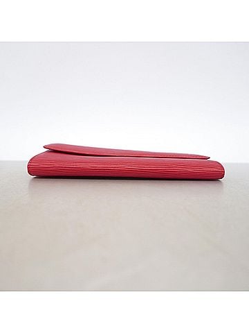 Louis Vuitton Louis Vuitton Epi Portemonnaie Credit Long Wallet M63577 Castilian Red Women's (view 2)