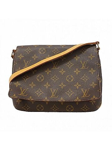 Louis Vuitton Louis Vuitton Monogram Musette Tango Short Strap Shoulder Bag M51257 Brown Women's (view 1)