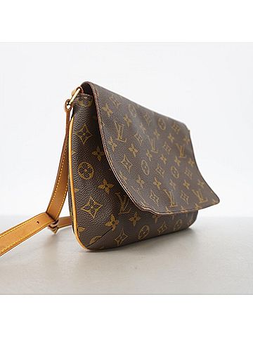 Louis Vuitton Louis Vuitton Monogram Musette Tango Short Strap Shoulder Bag M51257 Brown Women's (view 2)