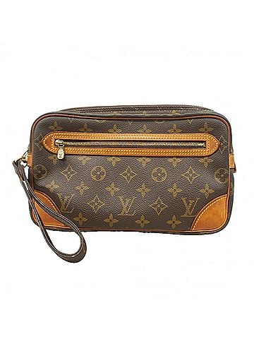 Louis Vuitton Louis Vuitton Monogram Marly Dragonne GM Clutch Bag M51825 Brown Women's (view 1)