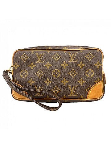 Louis Vuitton Louis Vuitton Monogram Marly Dragonne PM Clutch Bag M51827 Brown Men's (view 1)
