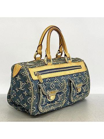 Louis Vuitton Louis Vuitton Monogram Denim Neo Speedy Handbag M95019 Blue Women's (view 2)