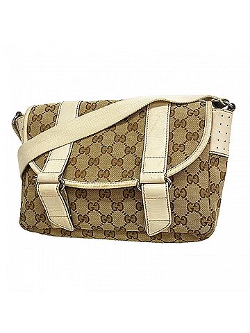 Gucci Gucci GG Canvas Shoulder Bag 145858 Beige Women's (view 1)