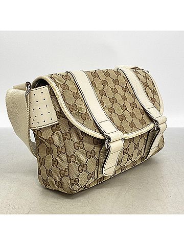 Gucci Gucci GG Canvas Shoulder Bag 145858 Beige Women's (view 2)