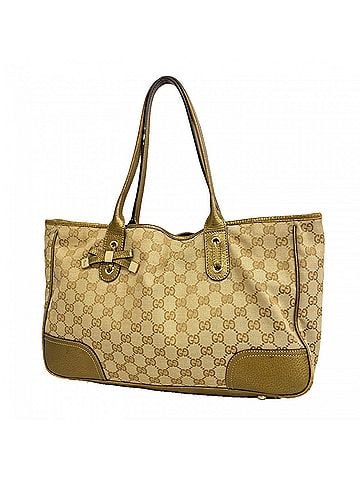 Gucci Gucci GG Canvas Tote Bag 163805 Beige Champagne Women's (view 1)
