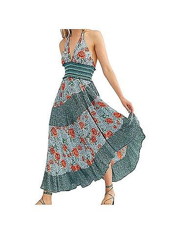 Free People Gabriela Slip Halter Dress Casual Dress (view 1)