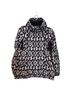 Lululemon Athletica 100% Polyester 82% Nylon 18% Spandex Animal Print Black White Jacket Size 6 - photo 1