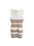 Tommy Hilfiger Stripes White Pink Tan Cocktail Dress Size 4 (petite) - photo 2
