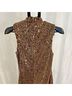 Aqua Leopard Print Black Gold Cocktail Dress Size M - photo 10