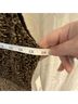Aqua Leopard Print Black Gold Cocktail Dress Size M - photo 11