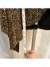 Aqua Leopard Print Black Gold Cocktail Dress Size M - photo 13