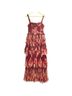 Hutch 100% Polyester Floral Red Cocktail Dress Size 2 - photo 1