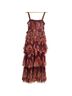 Hutch 100% Polyester Floral Red Cocktail Dress Size 2 - photo 2